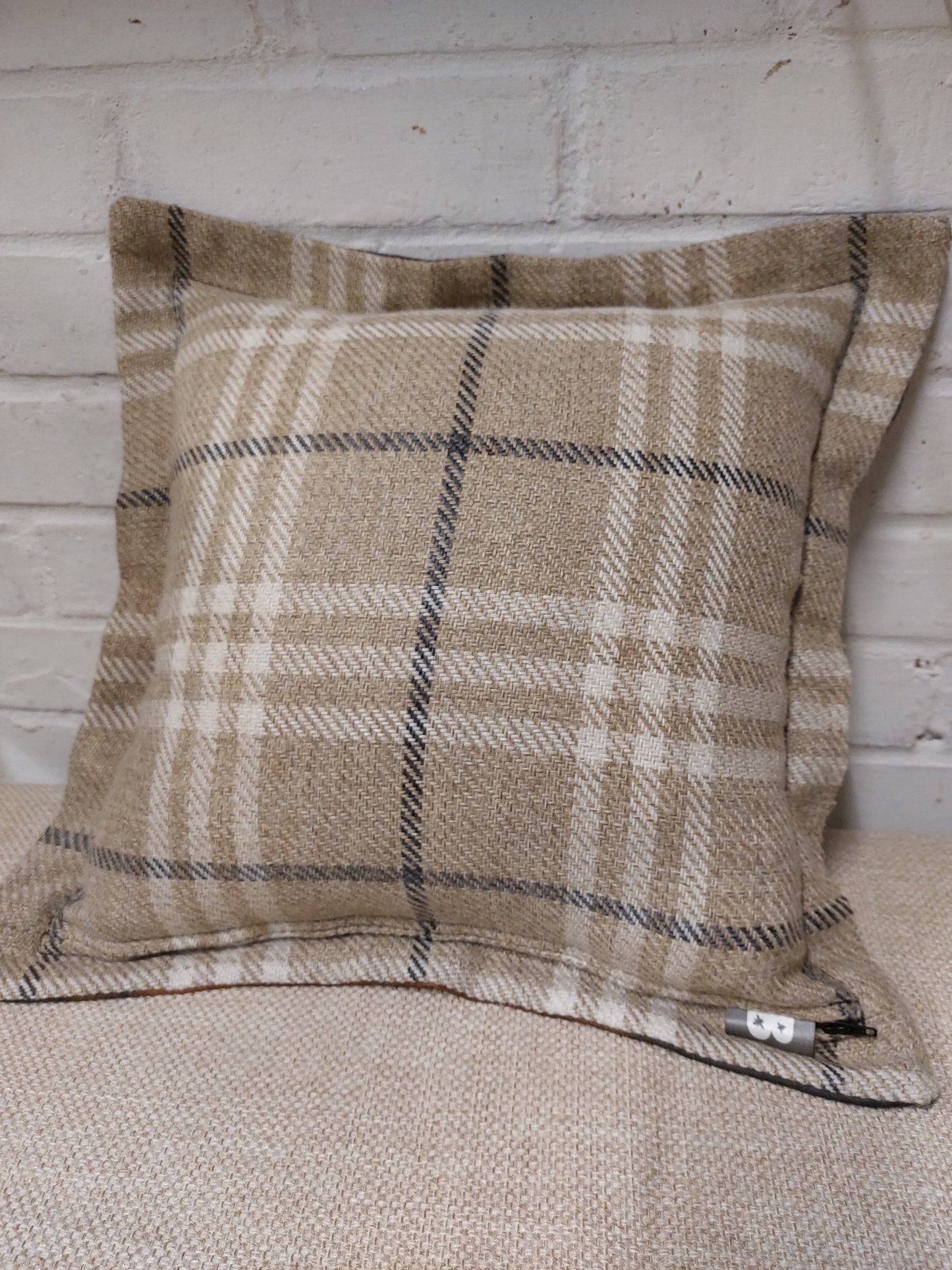 Collie Cushion Cover – Dog Portrait Pillow (pad sold separately) 43x43cm 17"