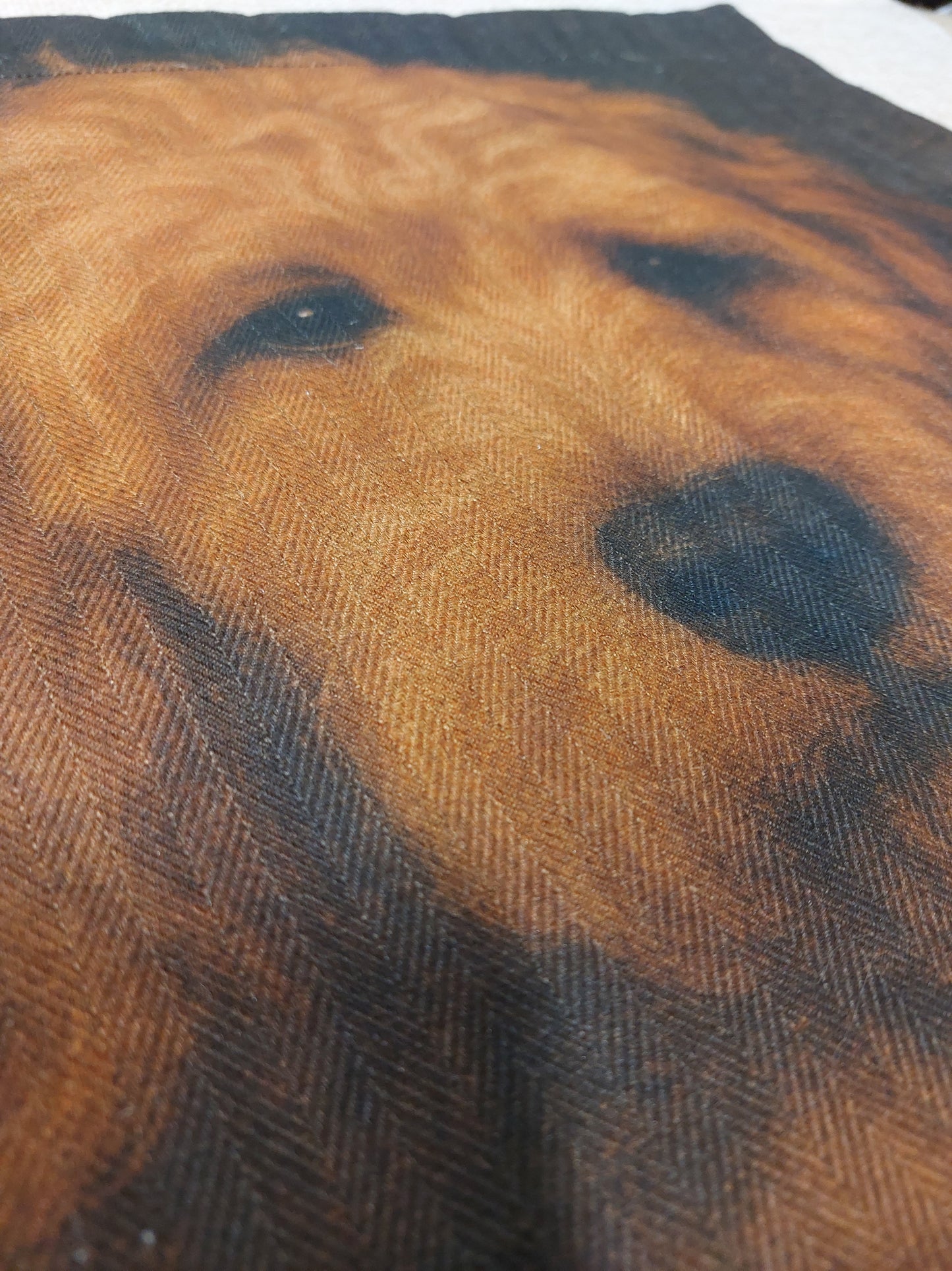 Cockapoo Cushion Cover – Dog Portrait Pillow (pad sold separately) 40x40cm 16"