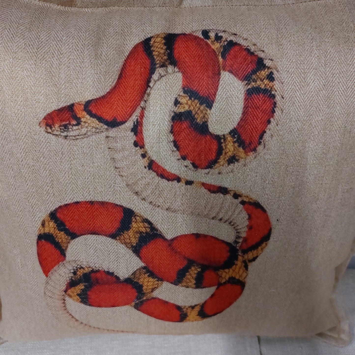Scarlet snake Cushion C (pad sold separately) 43x43cm 17"
