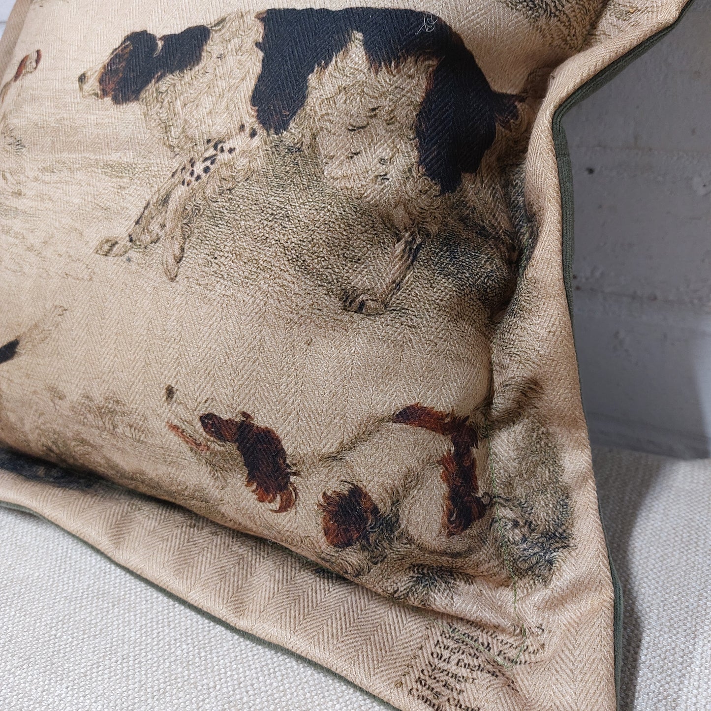 Working dog / gun dog Cushion Cover – Dog Portrait Pillow (pad sold separately) 43x43cm 17"